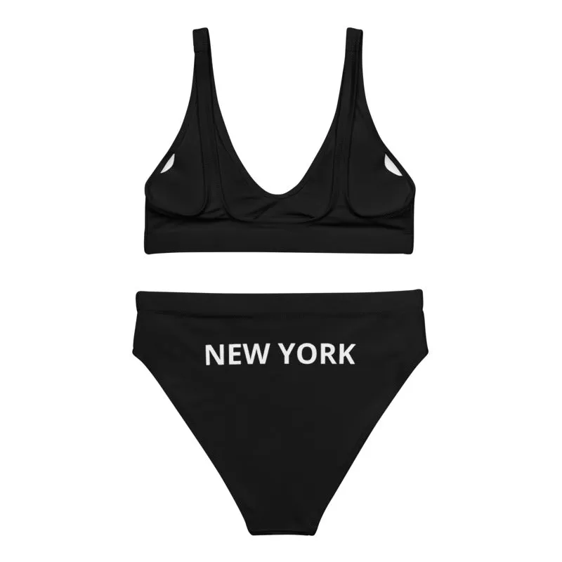 Recycled high-waisted bikini 'Kilame logo'