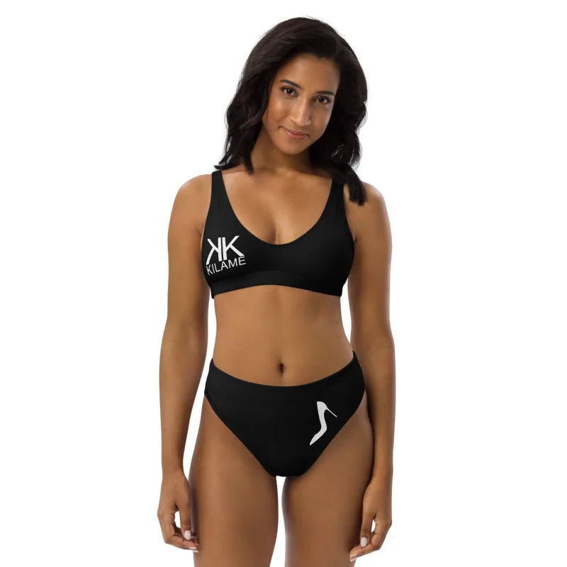 Recycled high-waisted bikini 'Kilame logo'