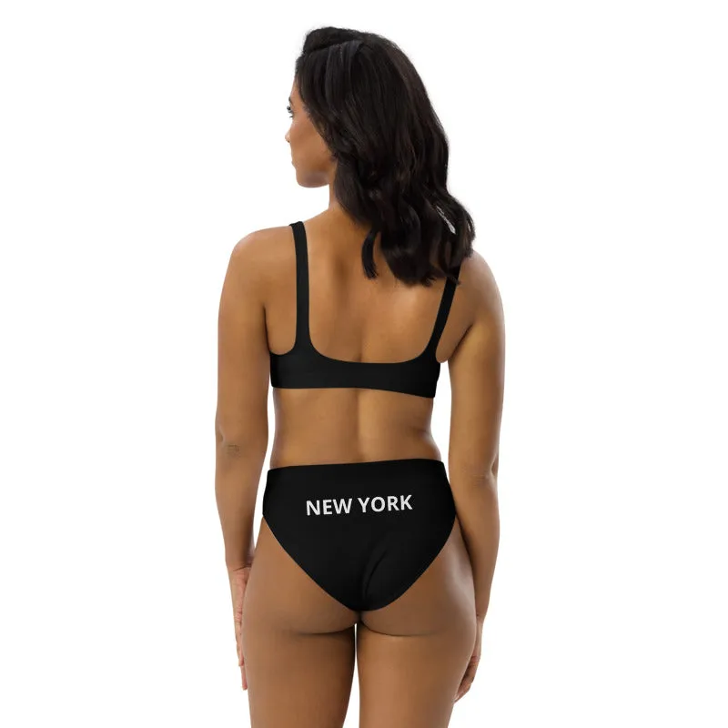 Recycled high-waisted bikini 'Kilame logo'