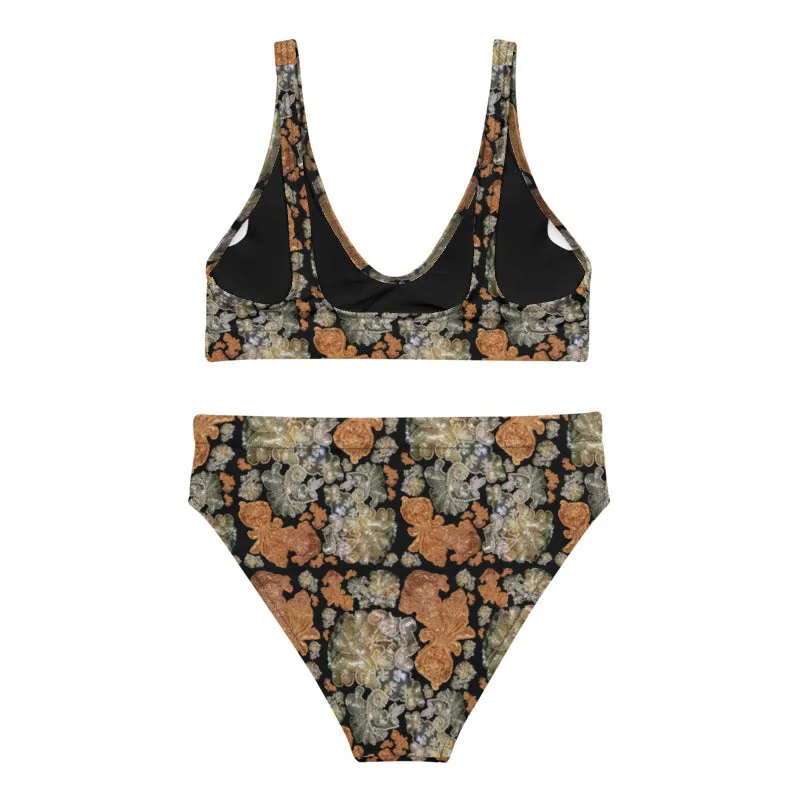 Recycled high-waisted bikini Tiko 'Nude embroidery'