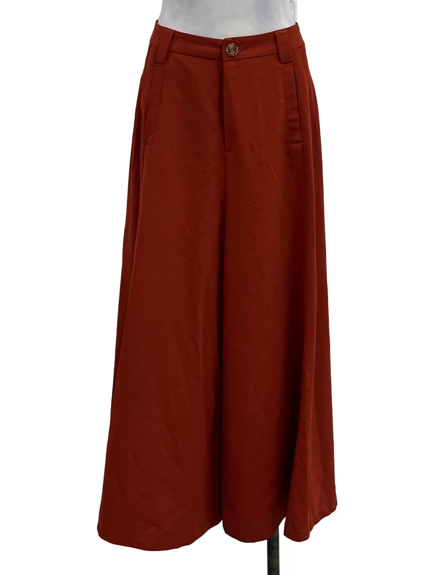 Red Wide Leg Pants