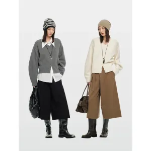 Relaxed Wide-Leg Culottes