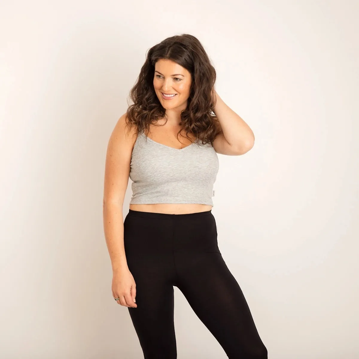 Ribbed Cropped Cami