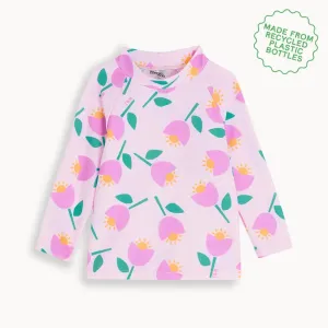 Rocco - Pink Tulip Baby & Kids Swim Rash Top