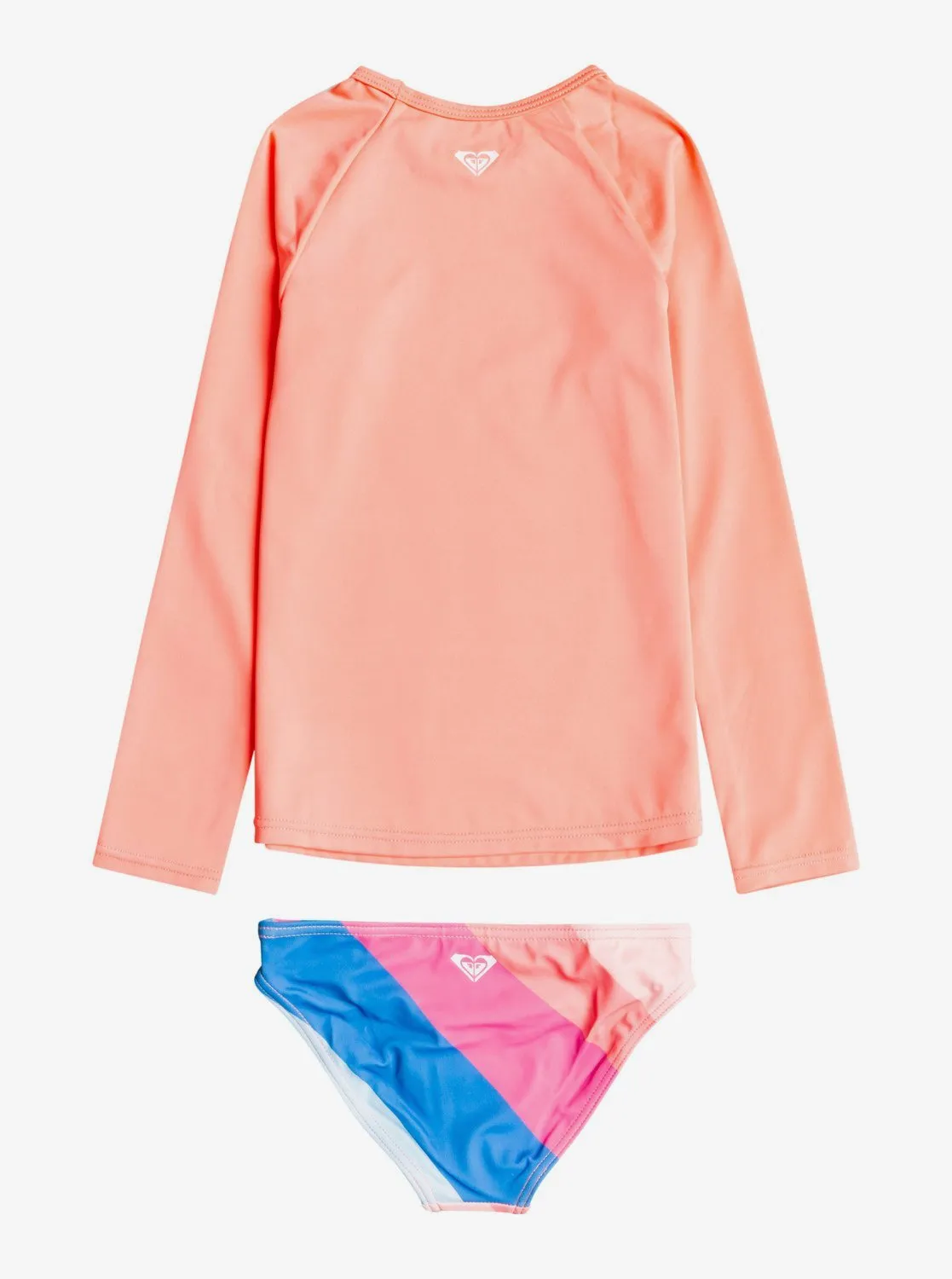 Roxy Girl “Touch Of Rainbow” Long Sleeved Rash Guard Swim Swim Set : Size 2 to 7 Years