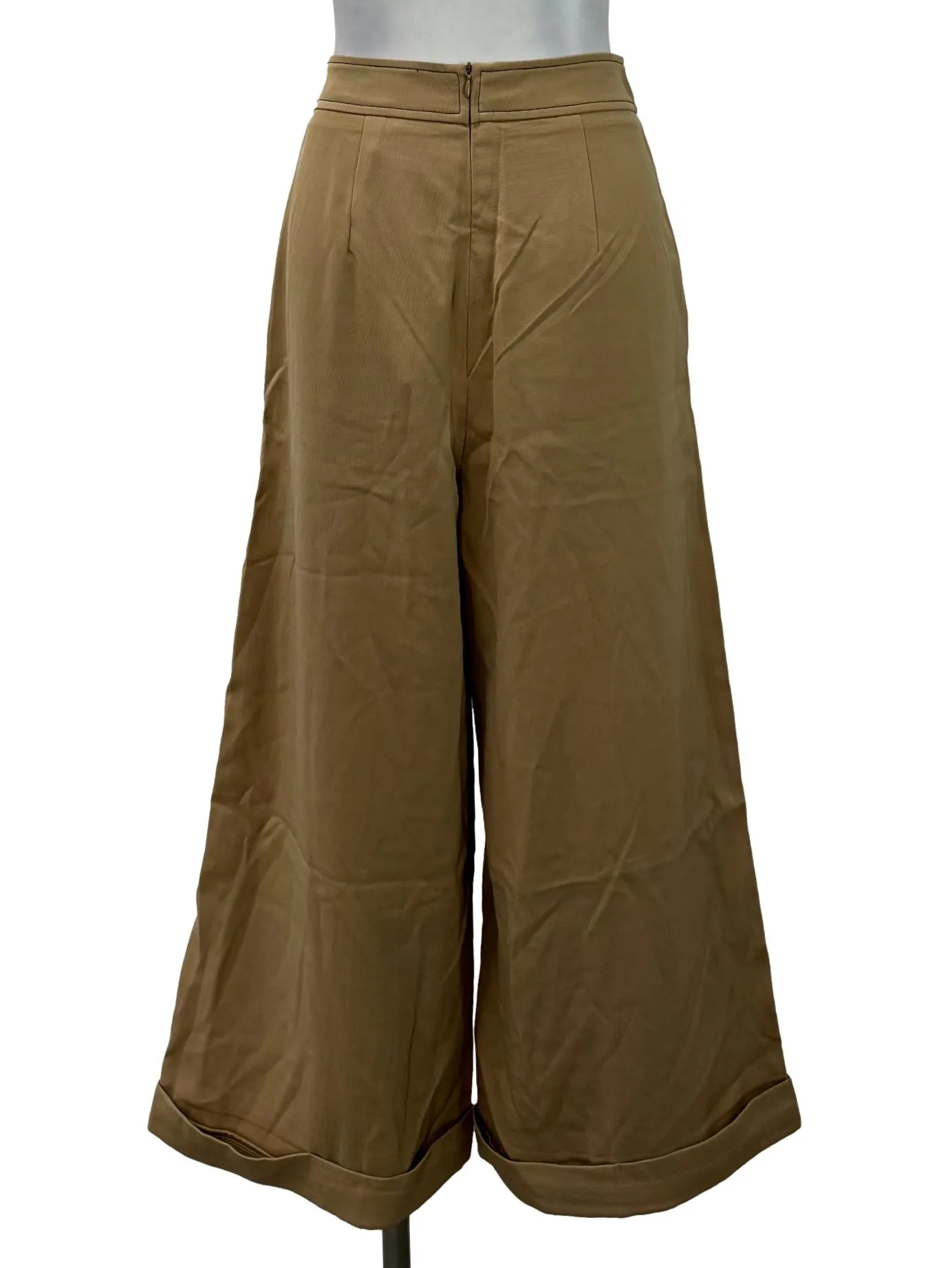 Sand Brown Wide Leg Pants