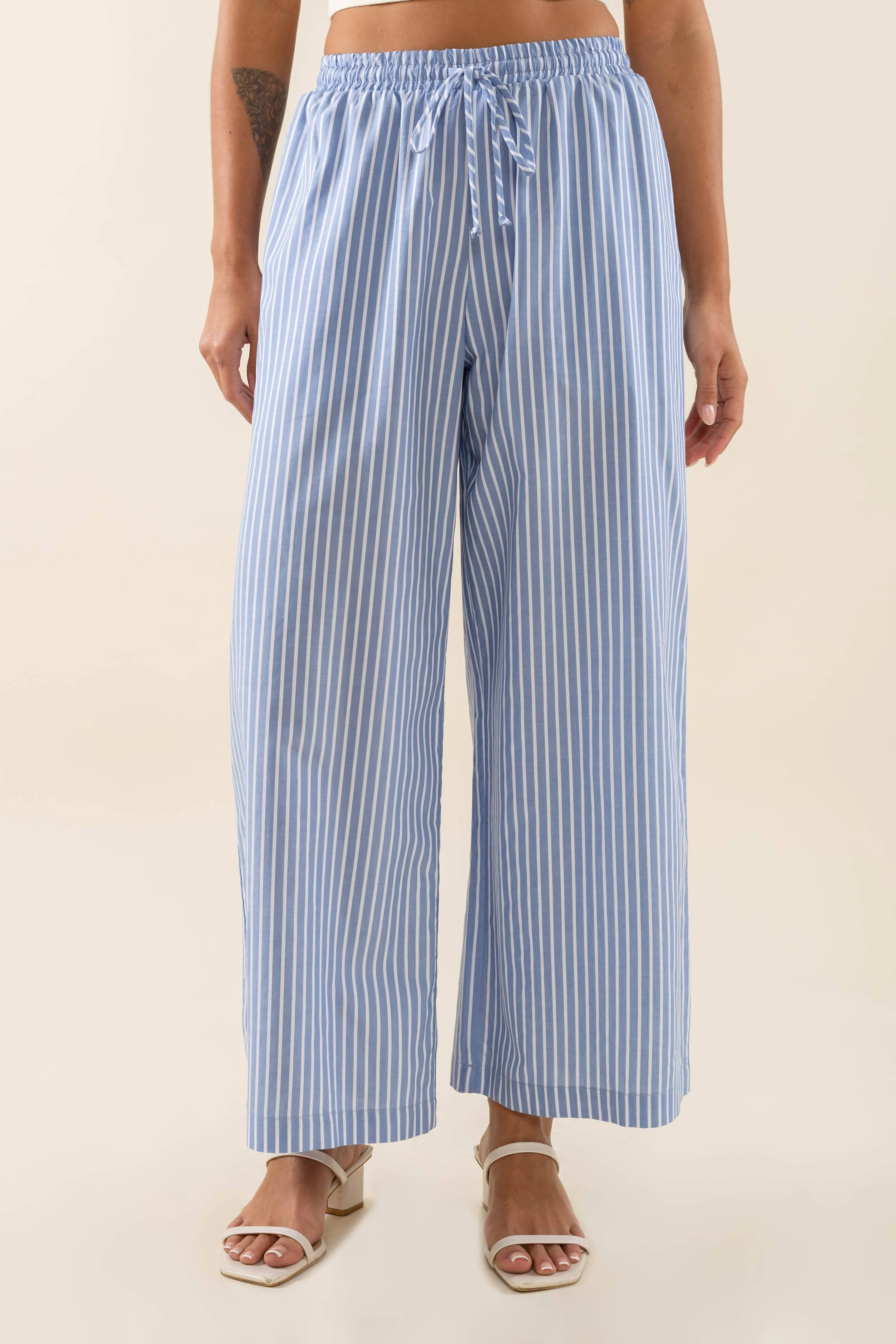 Savannah Striped Culotte Pant