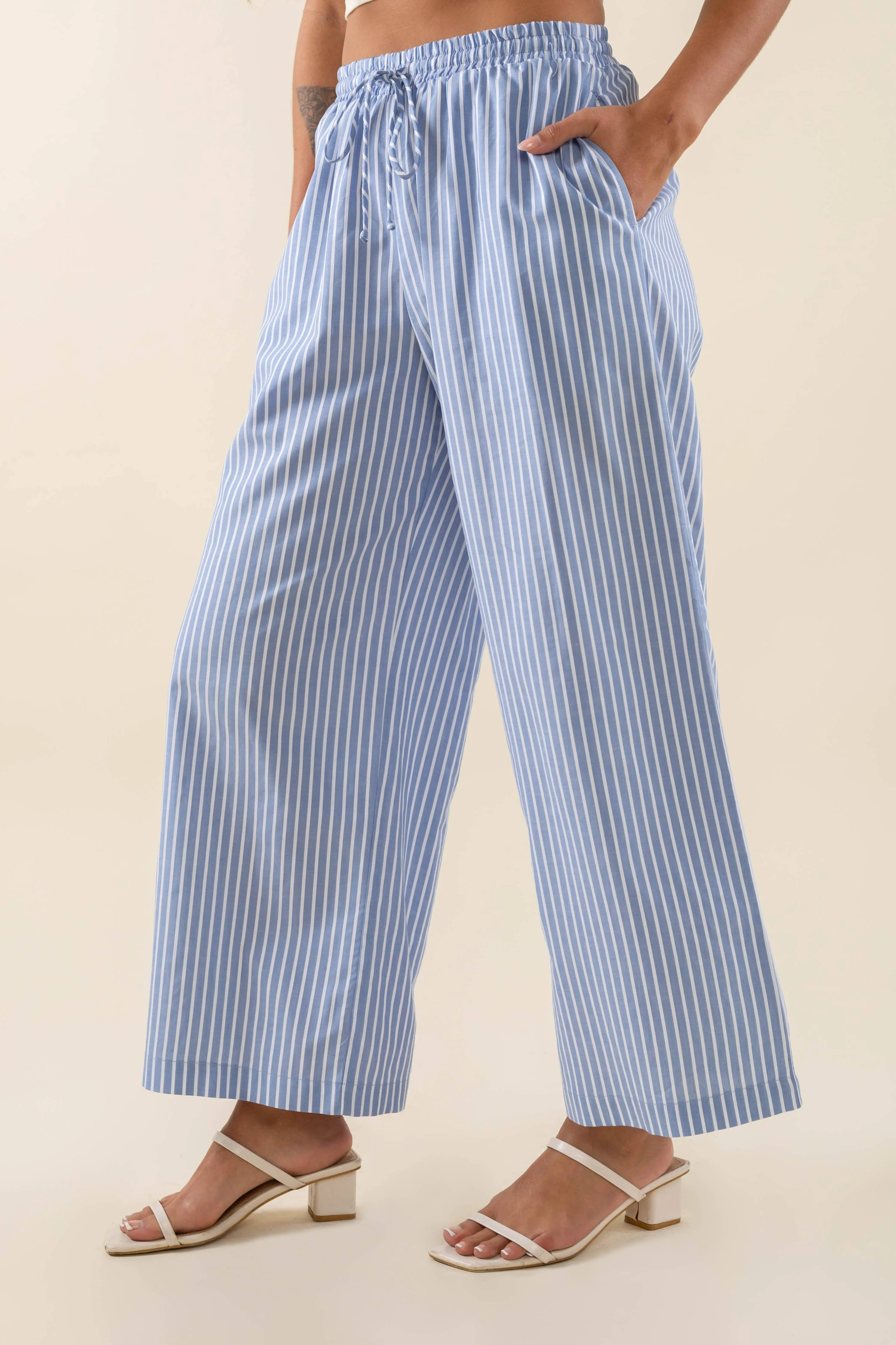 Savannah Striped Culotte Pant
