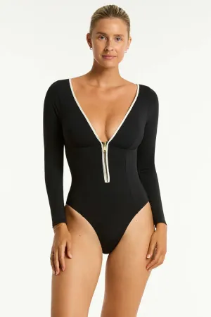 SEA LEVEL- WOMEN'S 1PC BABYLON LONG SLEEVE SWIMSUIT