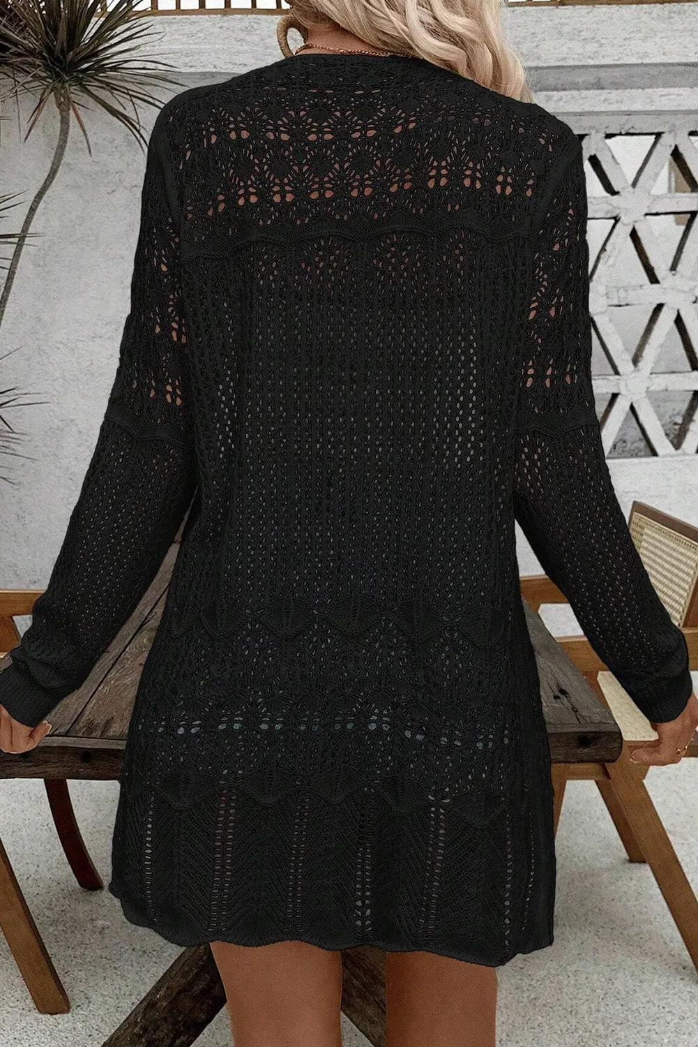 Seabreeze Crochet Cardigan – Lightweight Coastal Open Knit