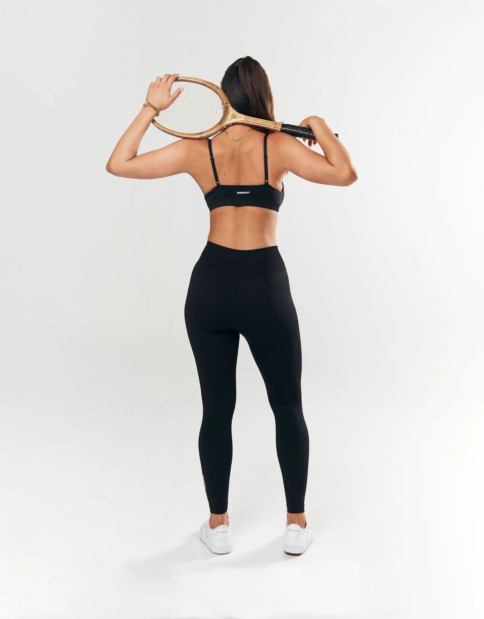 Seamless Base Bralette - Black