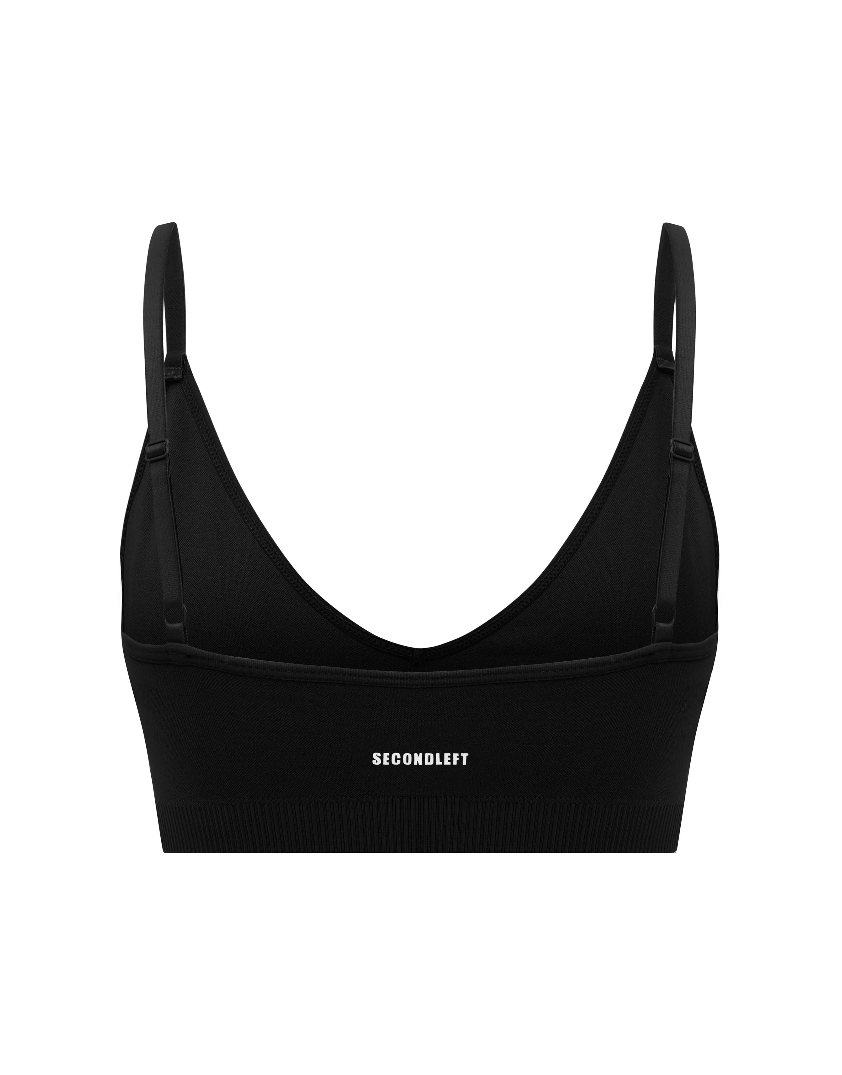 Seamless Base Bralette - Black