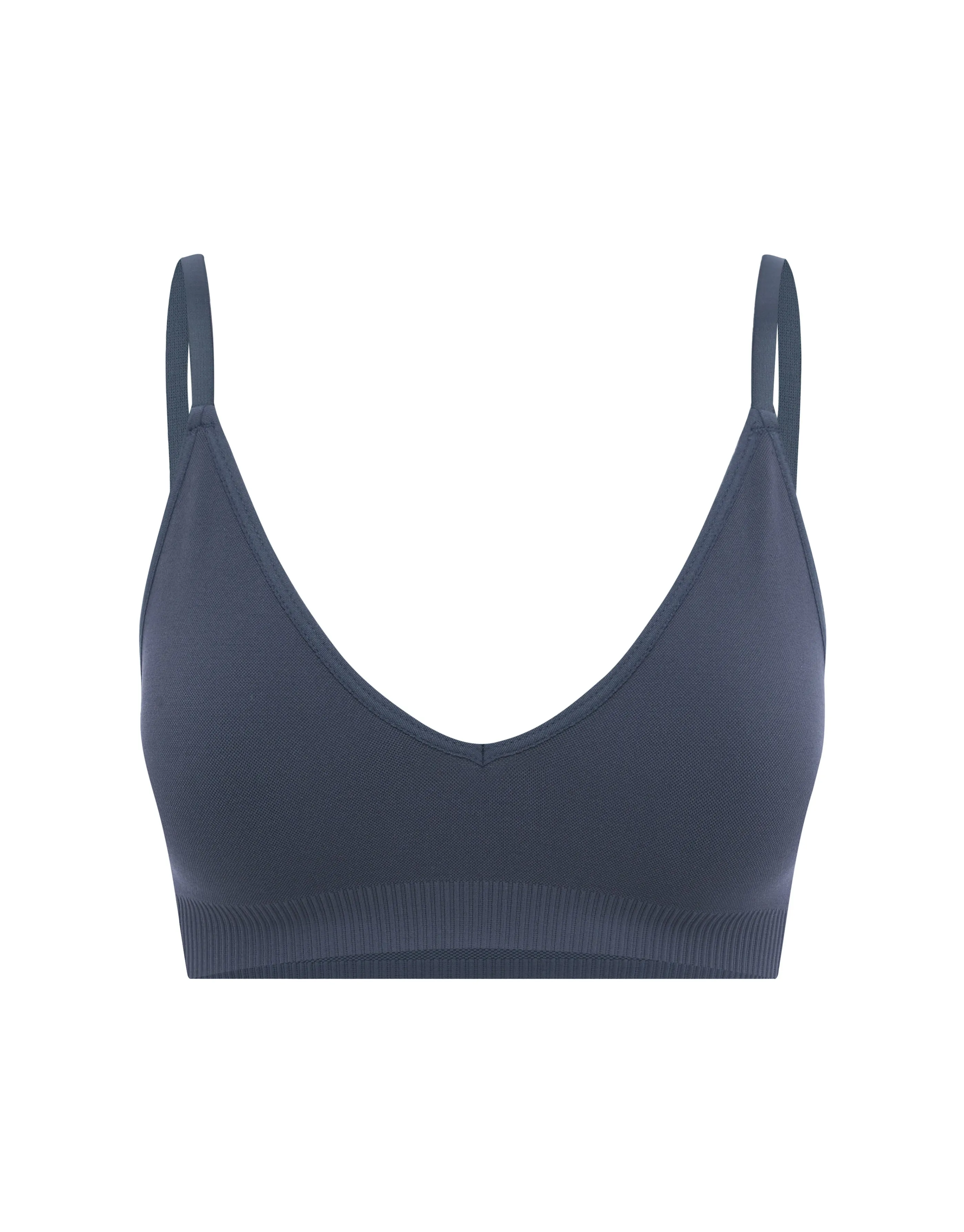 Seamless Base Bralette - Blueberry