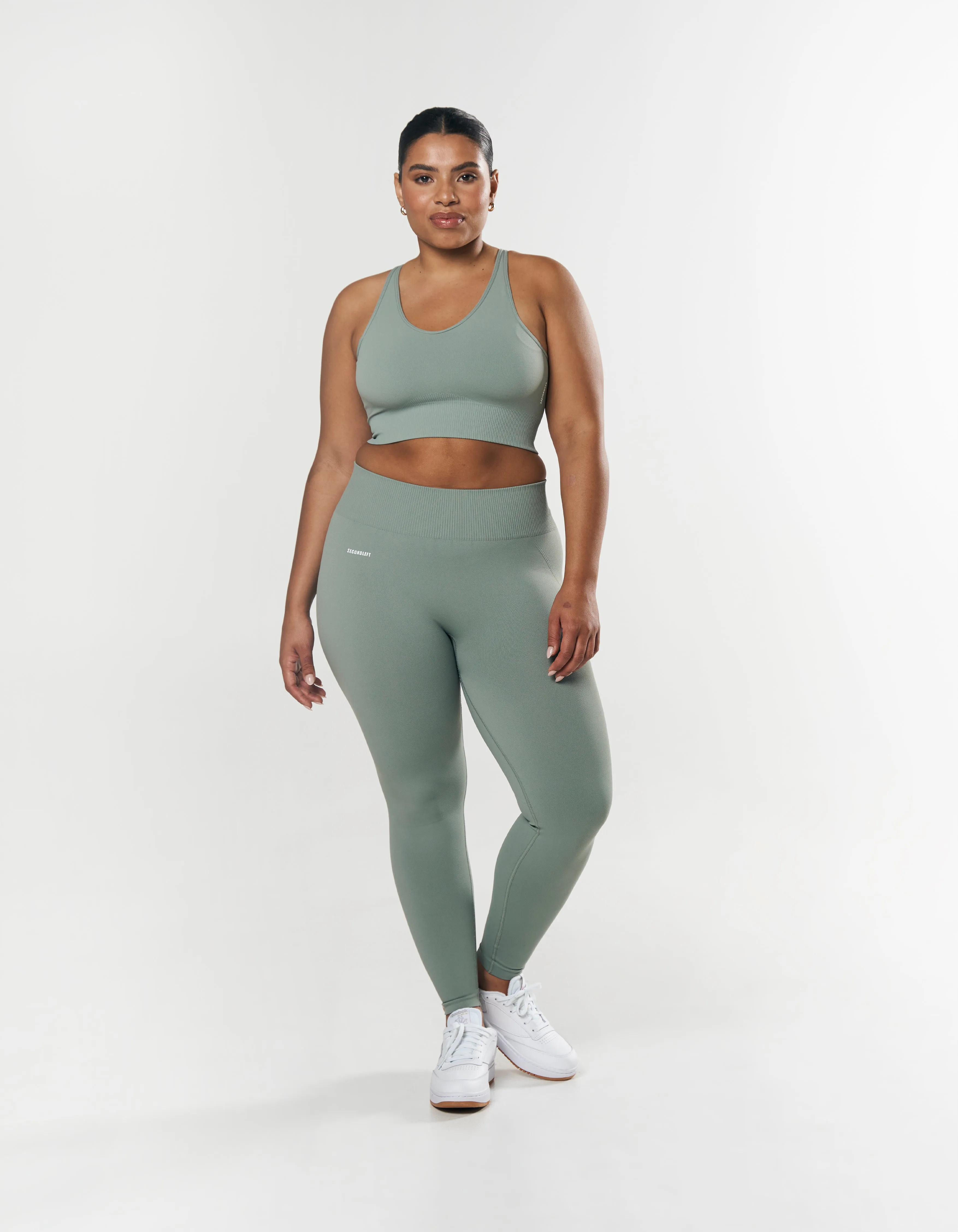 Seamless Strappy Crop - Blue