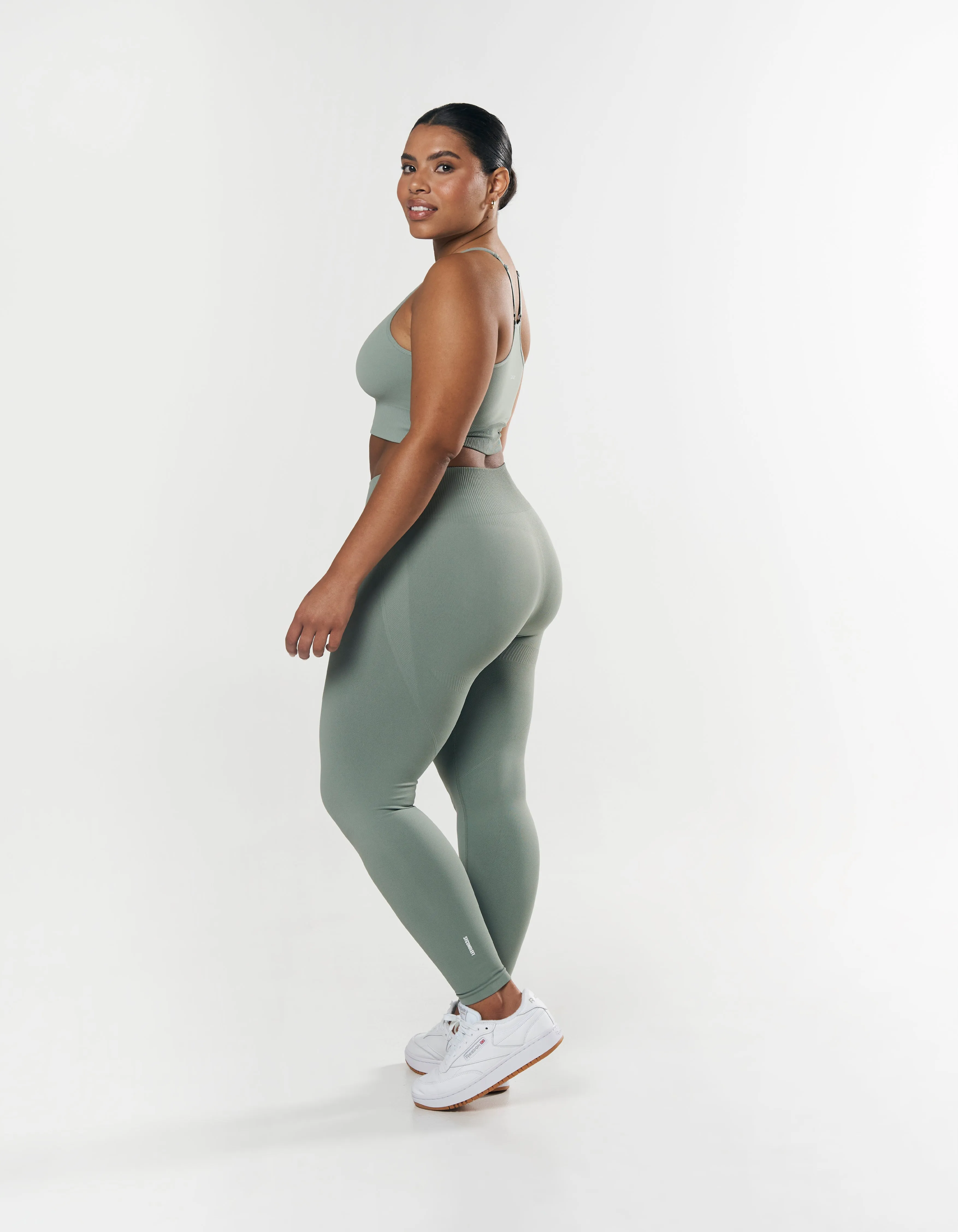Seamless Strappy Crop - Blue