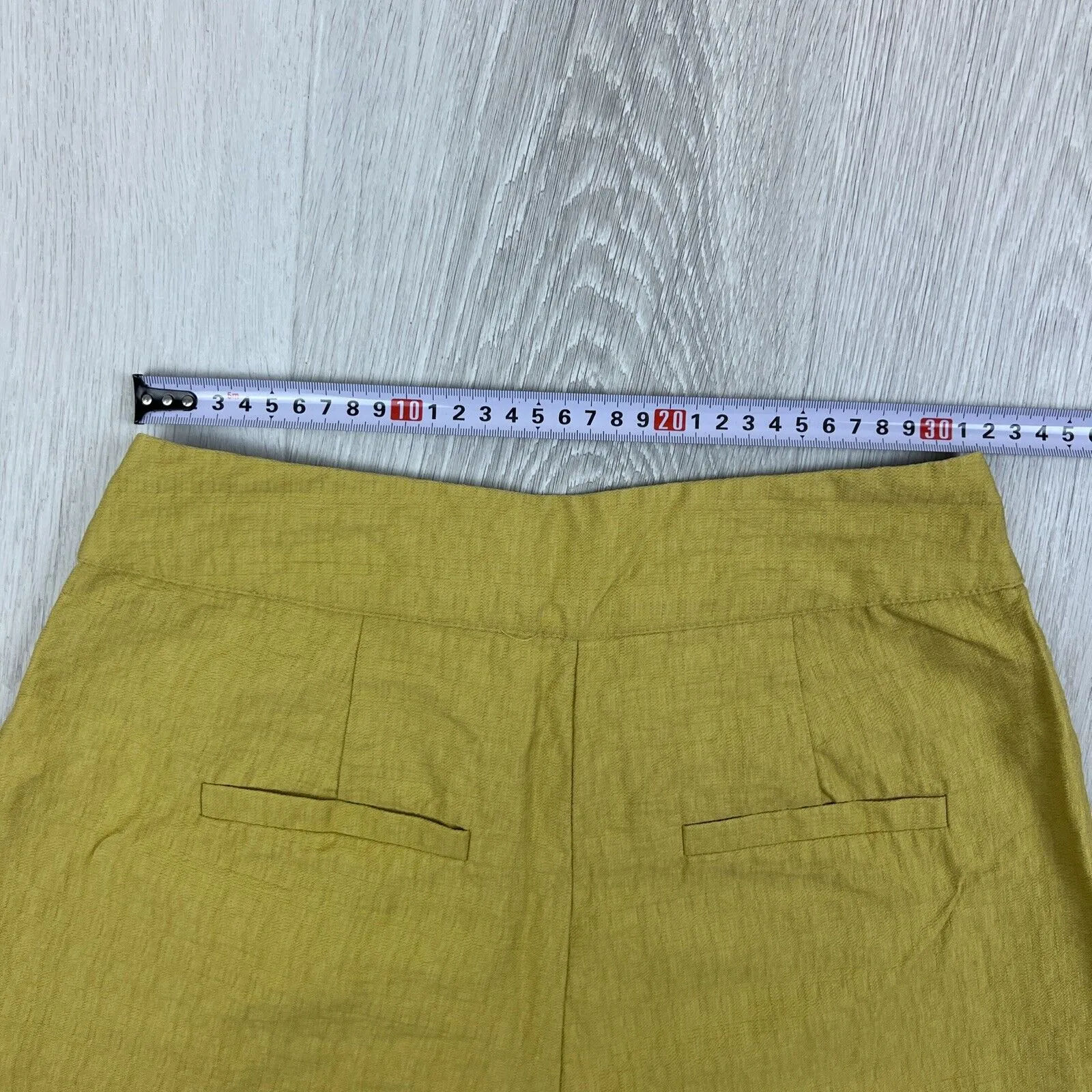 Seed Heritage Womens Mustard Yellow Wide-Leg Culottes Pants Size 8