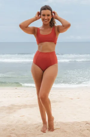 September Swimwear Alice Bottom Burnt Sienna
