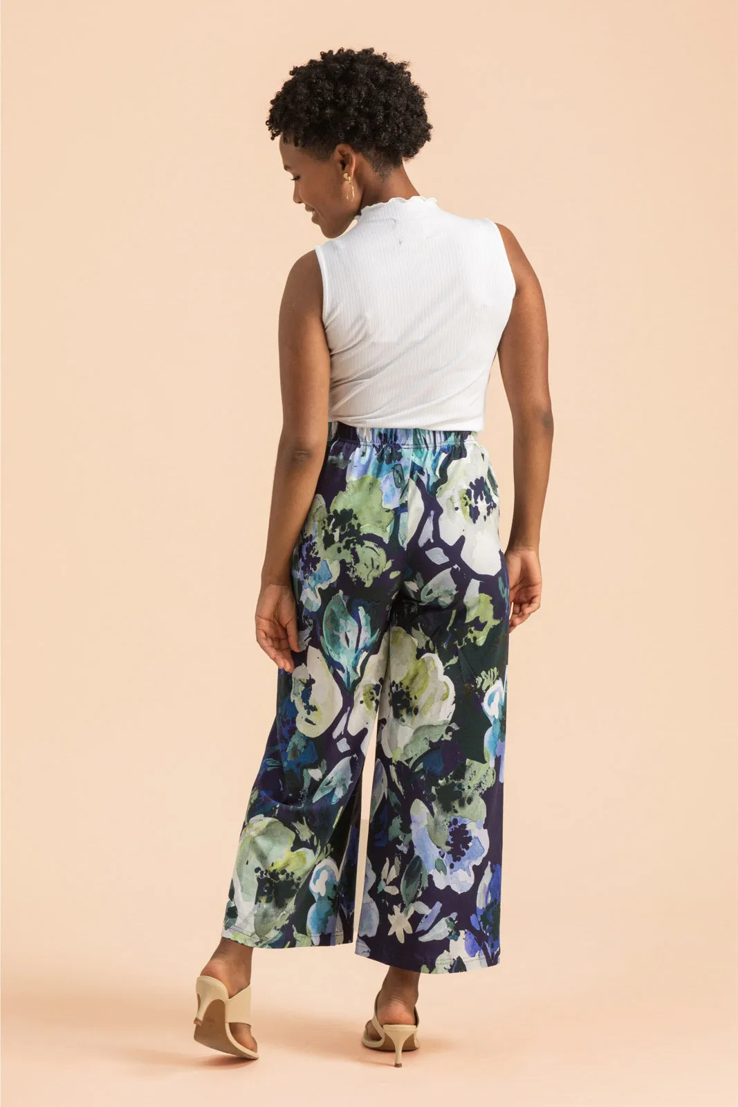 Soft Culottes Blue Anemone