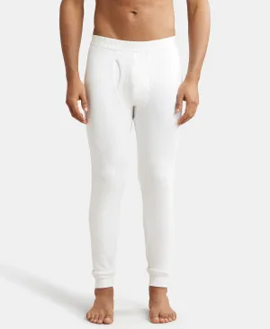 Soft Touch Microfiber Elastane Stretch Fleece Fabric Thermal Long John with StayWarm Technology - Light Bright White