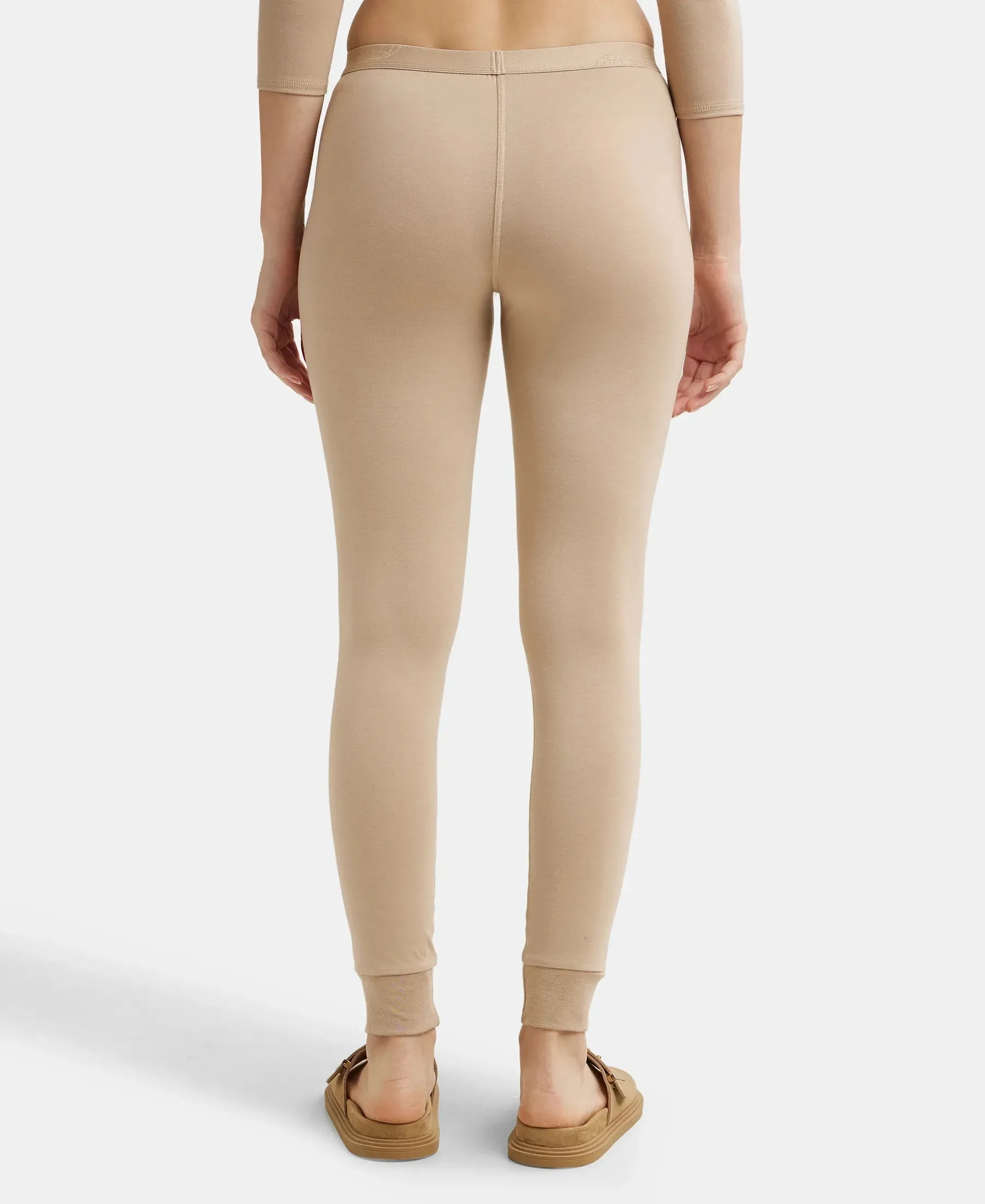 Soft Touch Microfiber Elastane Stretch Leggings with StayWarm Technology - Skin