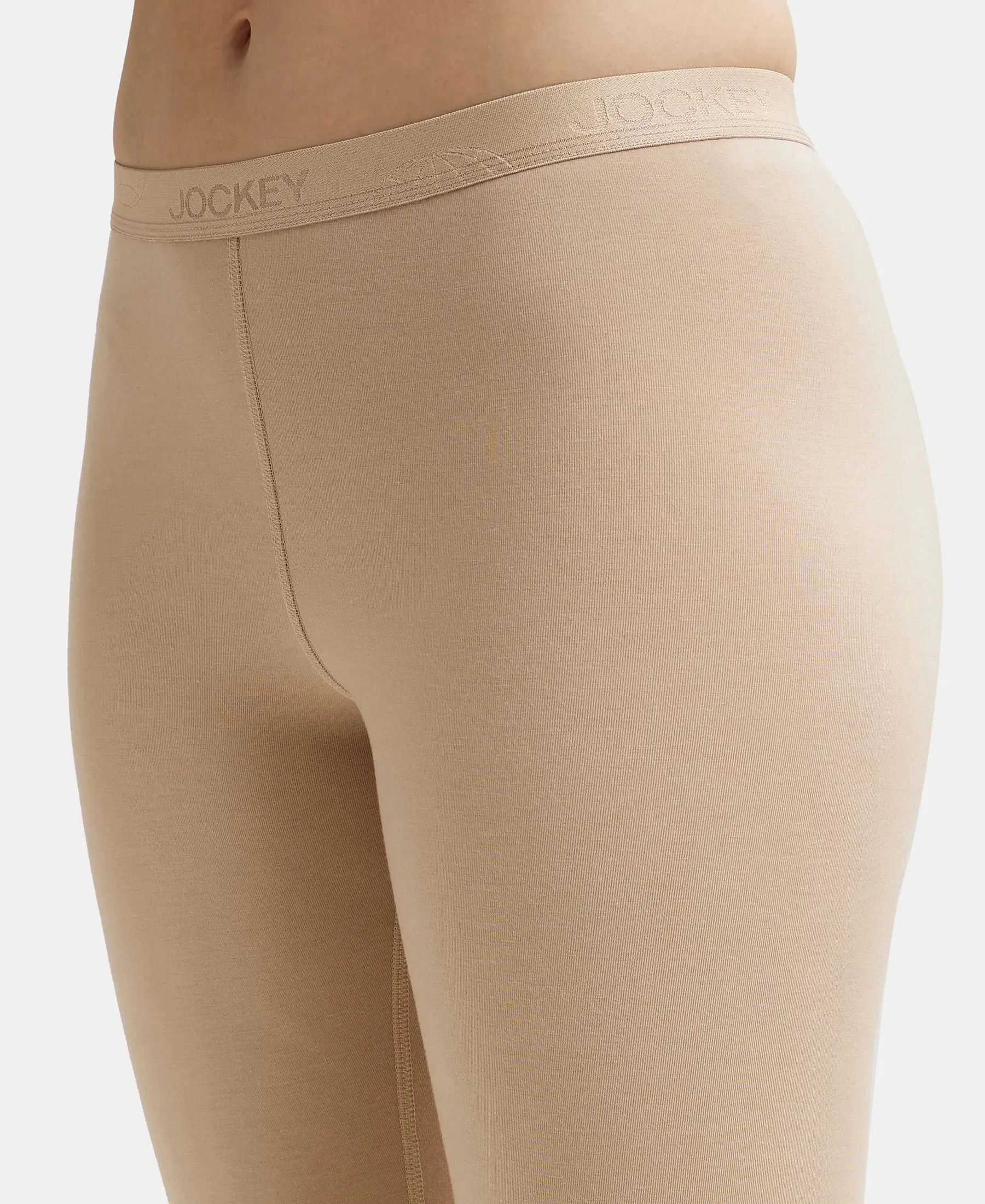 Soft Touch Microfiber Elastane Stretch Leggings with StayWarm Technology - Skin