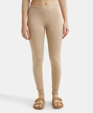 Soft Touch Microfiber Elastane Stretch Leggings with StayWarm Technology - Skin