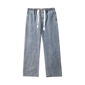 Solid elastic jeans-D83 | Inspanda