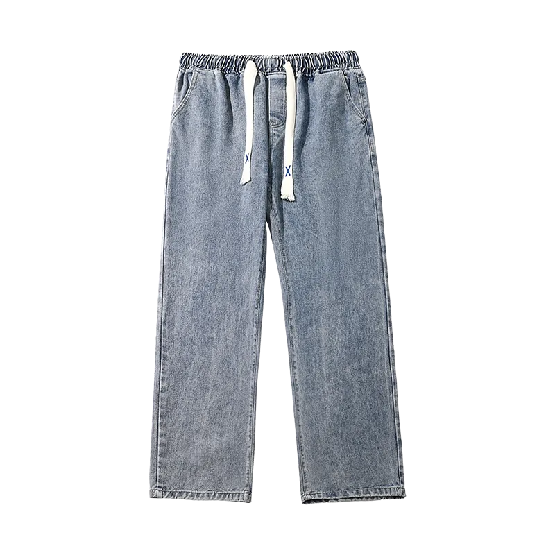 Solid elastic jeans-D83 | Inspanda