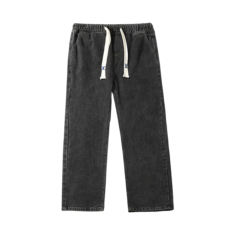 Solid elastic jeans-D83 | Inspanda