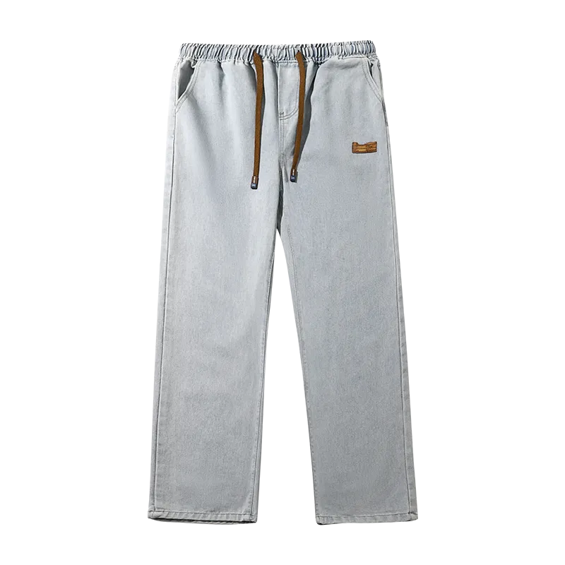 Solid elastic jeans-D85 | Inspanda
