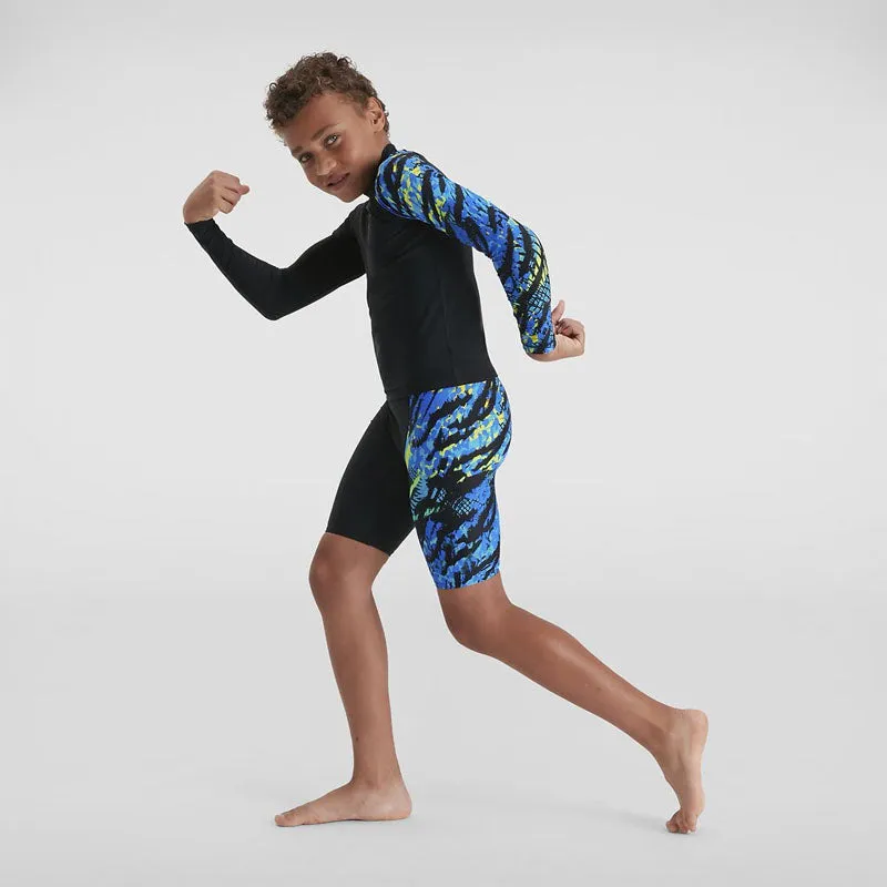 Speedo Boys Print Long Sleeve Rashie