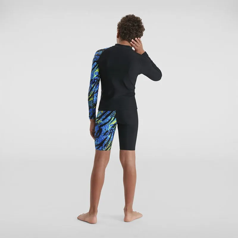 Speedo Boys Print Long Sleeve Rashie