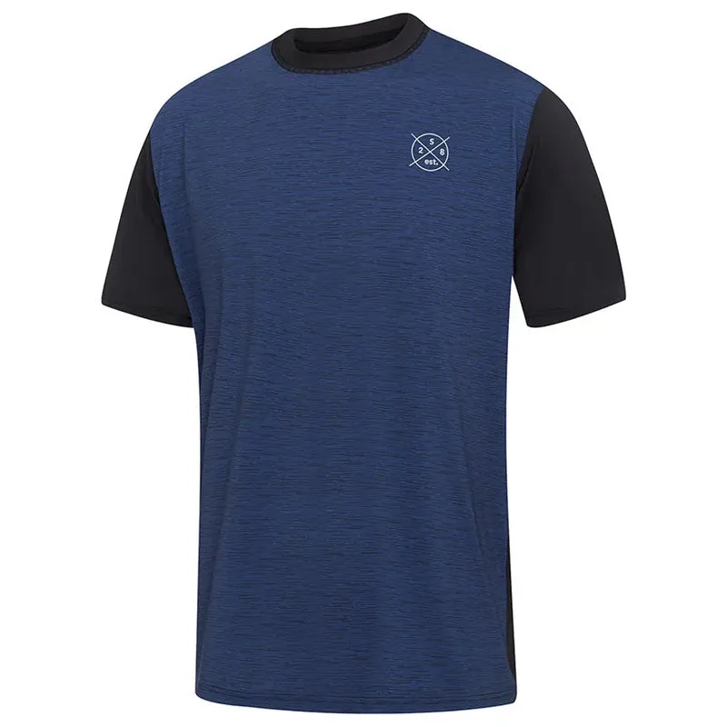 SPEEDO MENS SALTY TEE SS RASH NAVY BLACK