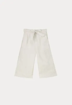 Straight Fit Linen Culottes