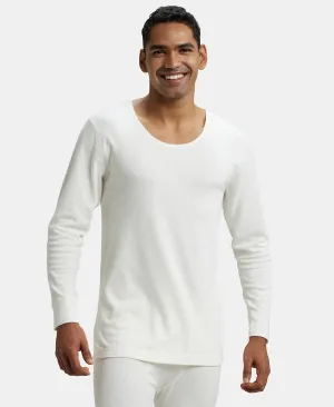 Super Combed Cotton Rich Full Sleeve Thermal Undershirt with StayWarm Technology - Off White