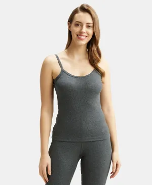 Super Combed Cotton Rich Thermal Camisole with StayWarm Technology - Charcoal Melange