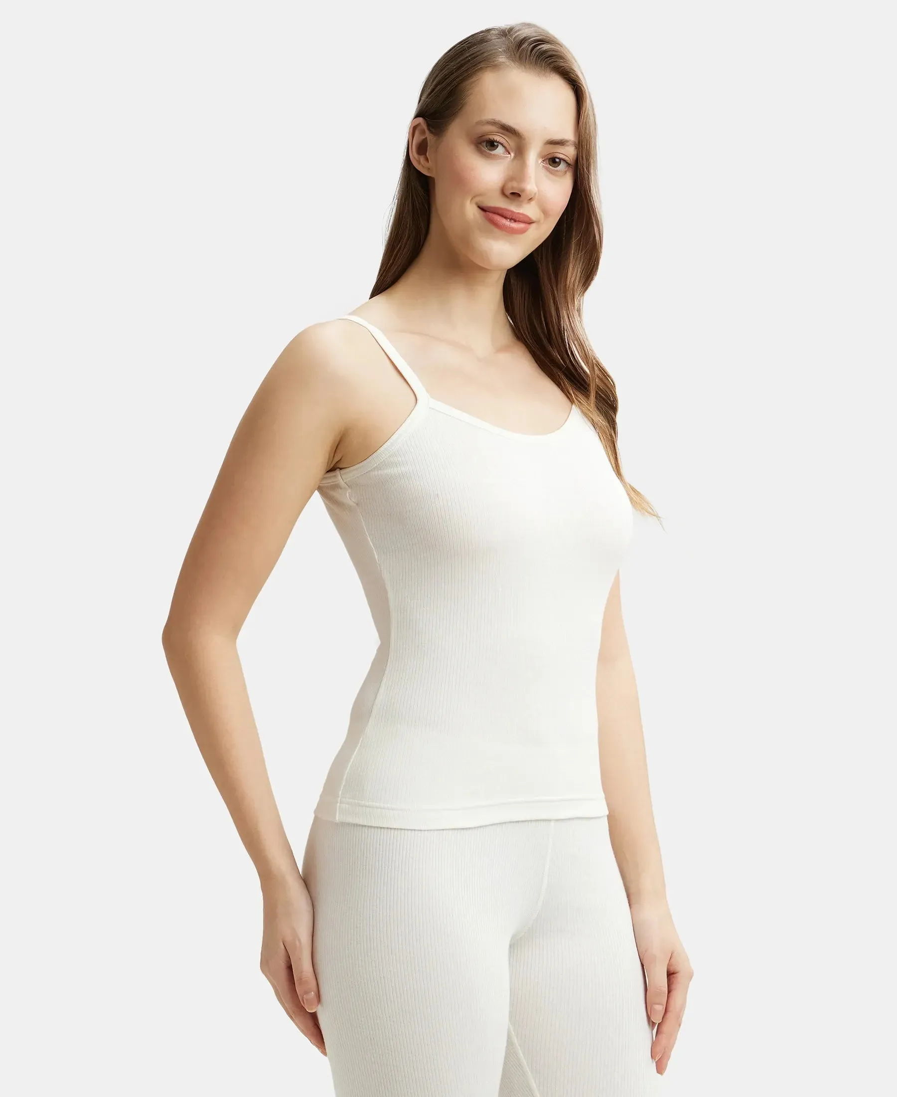 Super Combed Cotton Rich Thermal Camisole with StayWarm Technology - Off White