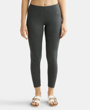 Super Combed Cotton Rich Thermal Leggings with StayWarm Technology - Charcoal Melange