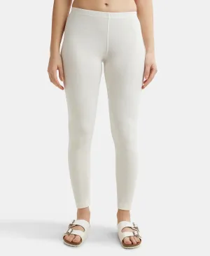 Super Combed Cotton Rich Thermal Leggings with StayWarm Technology - Off White