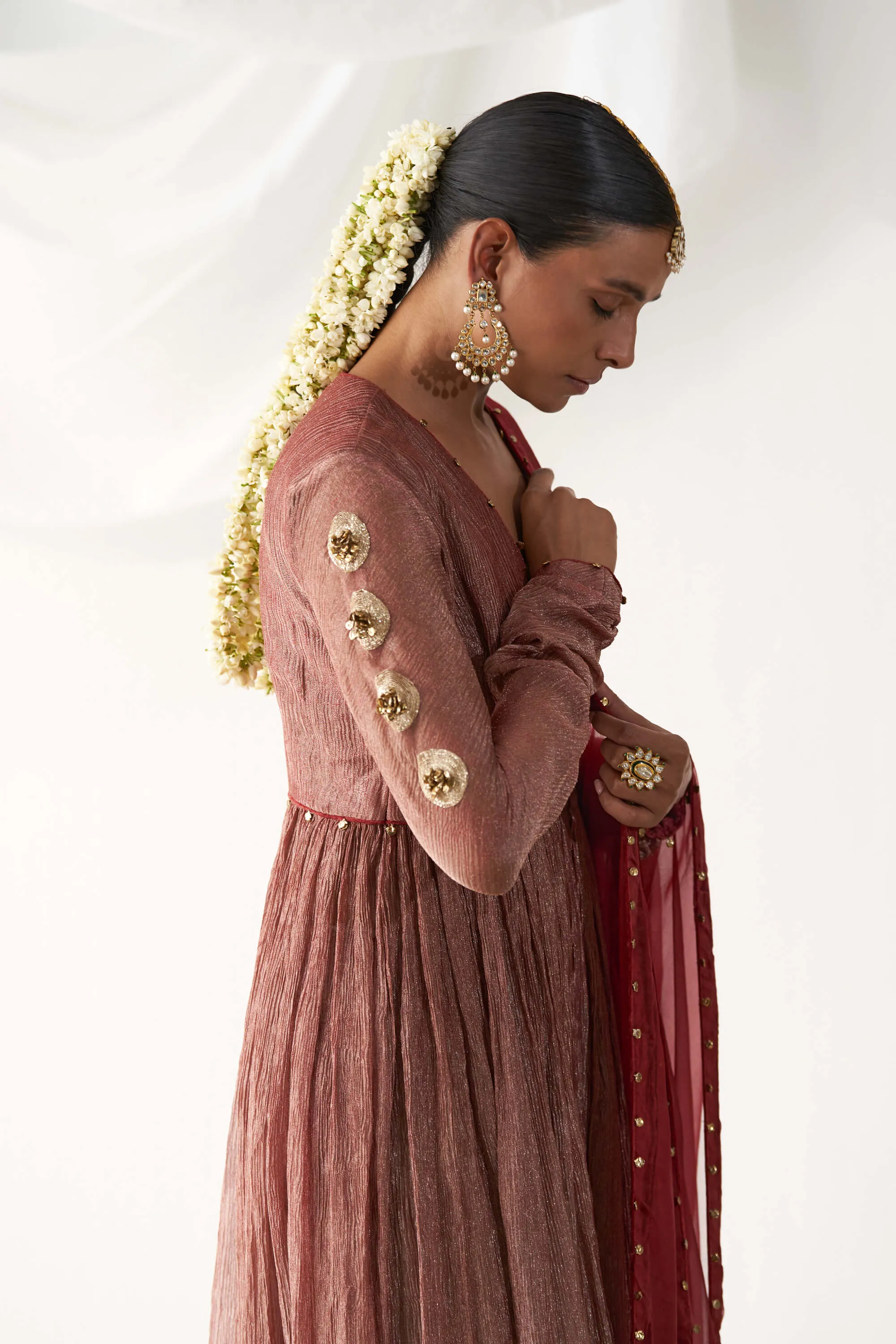 Surkh laal red angrakha set