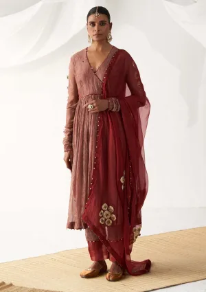 Surkh laal red angrakha set