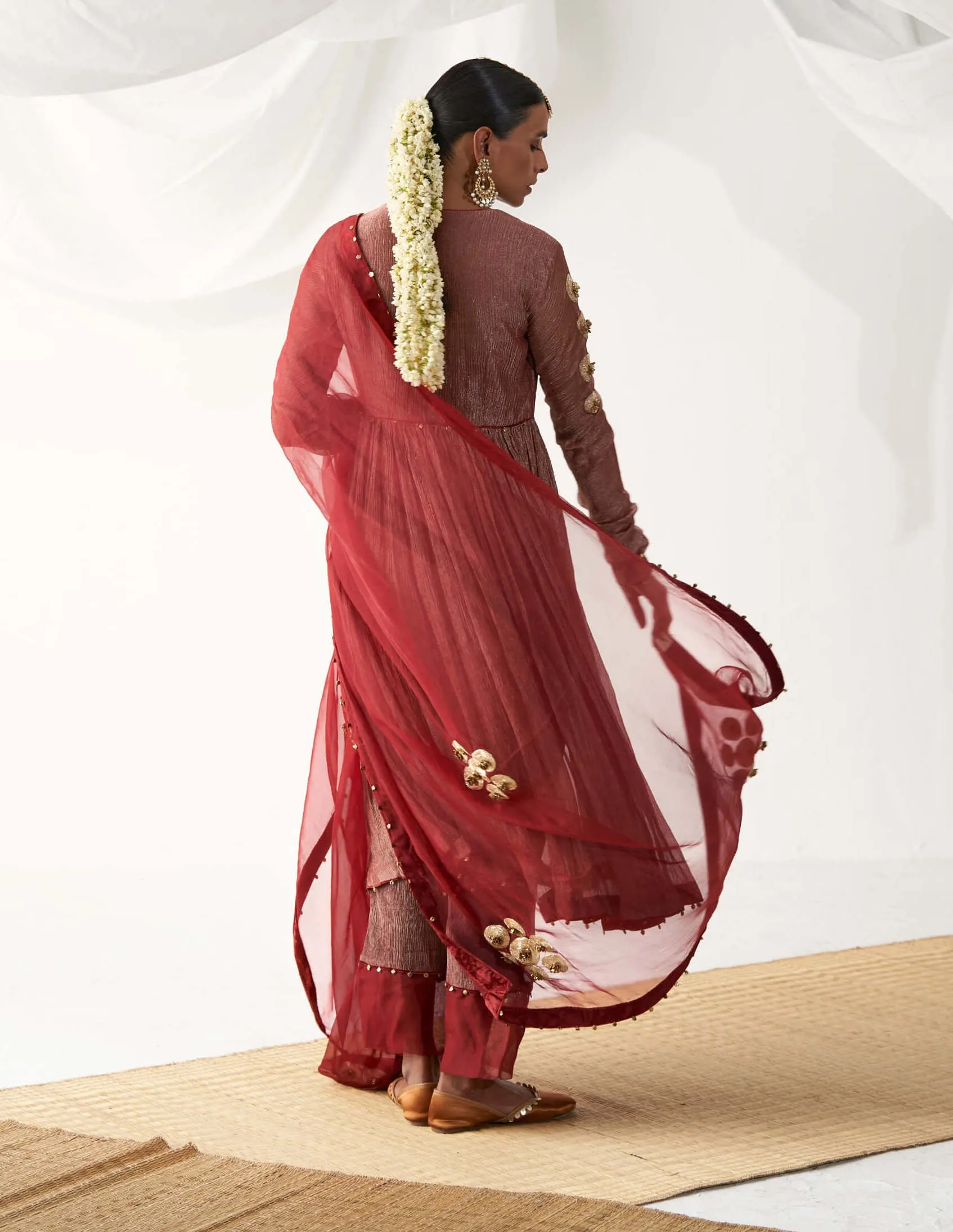 Surkh laal red angrakha set