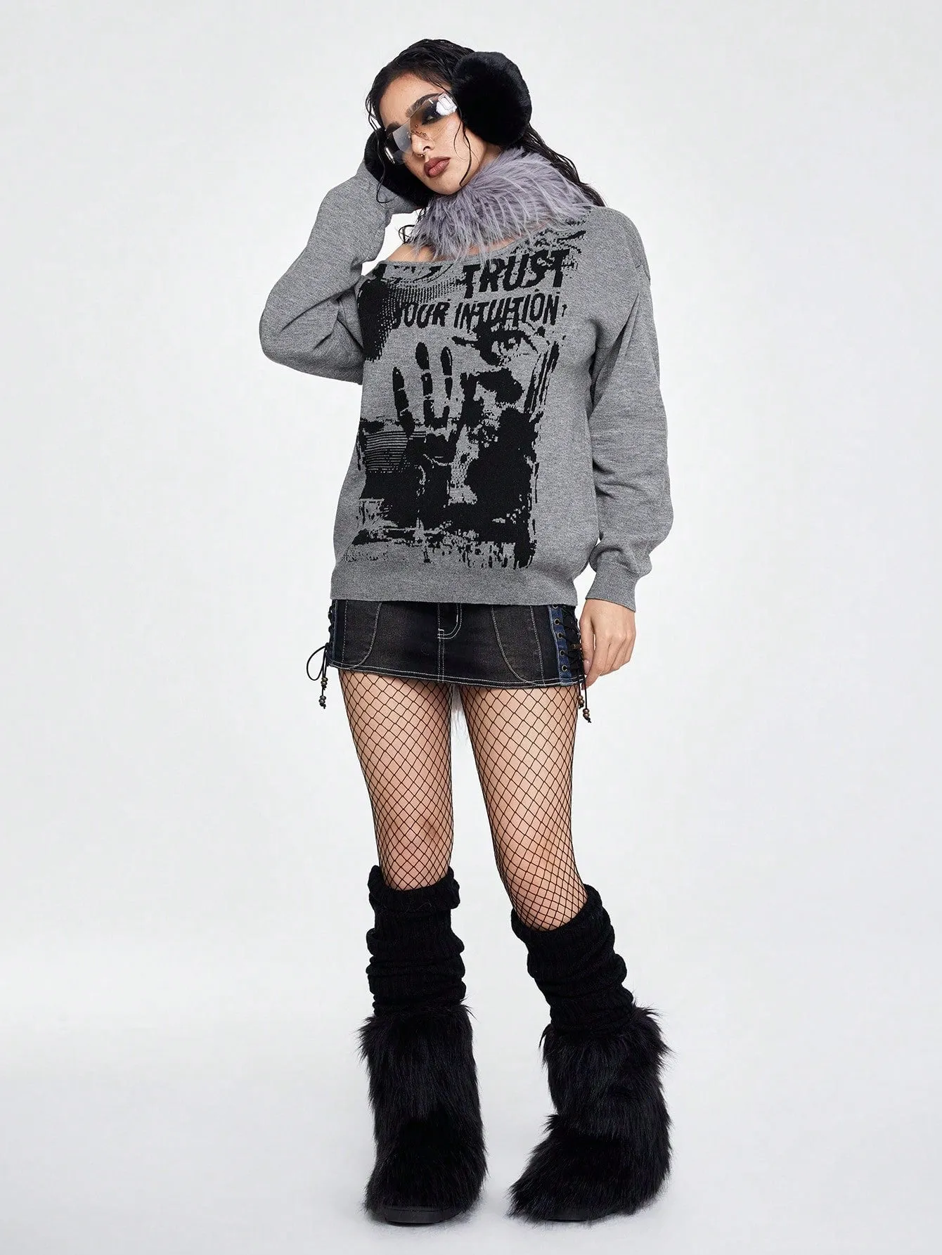 Suéter Grunge Punk de Cherry Vibes en 🌟