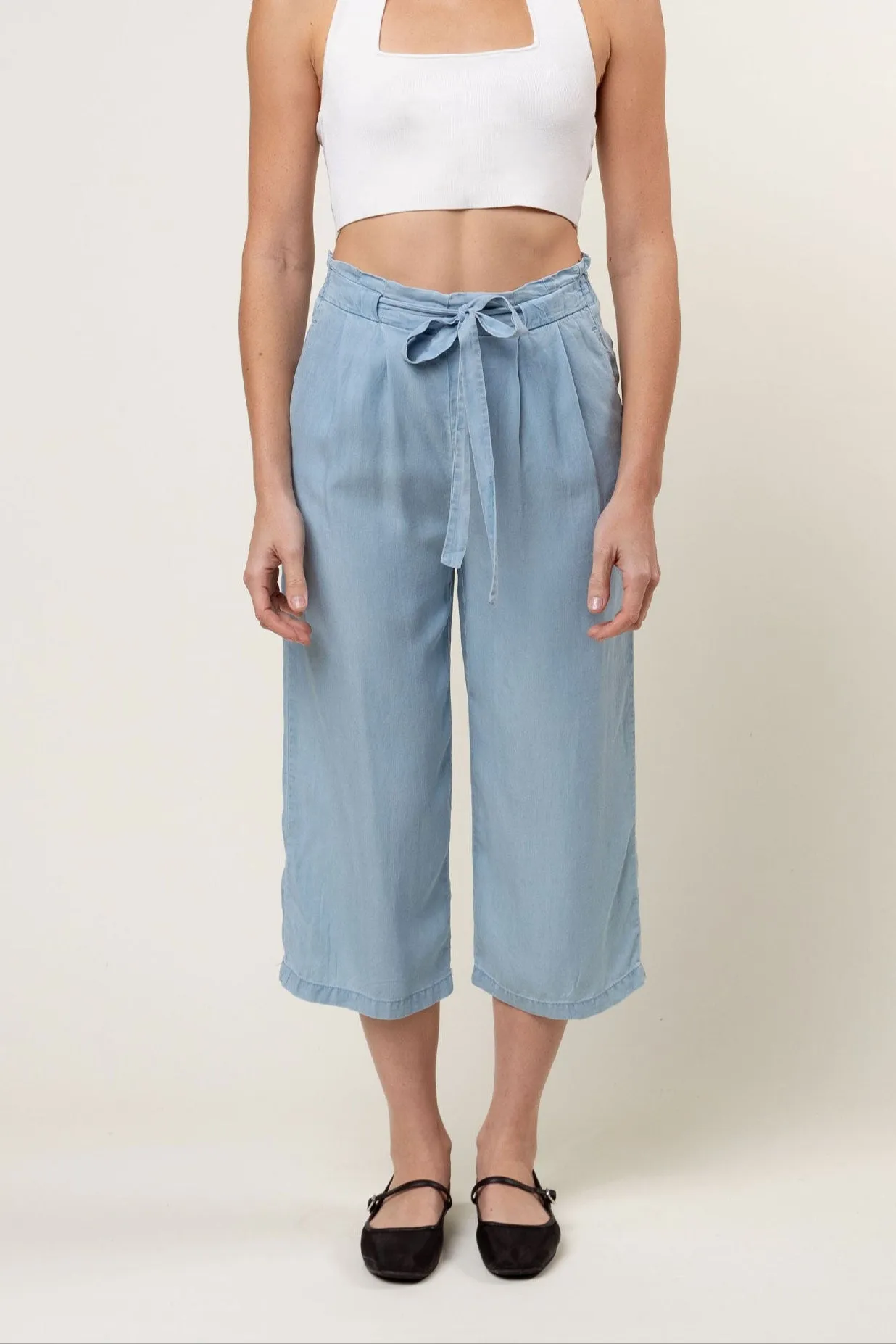 Tencel™ Waist Tie Culottes