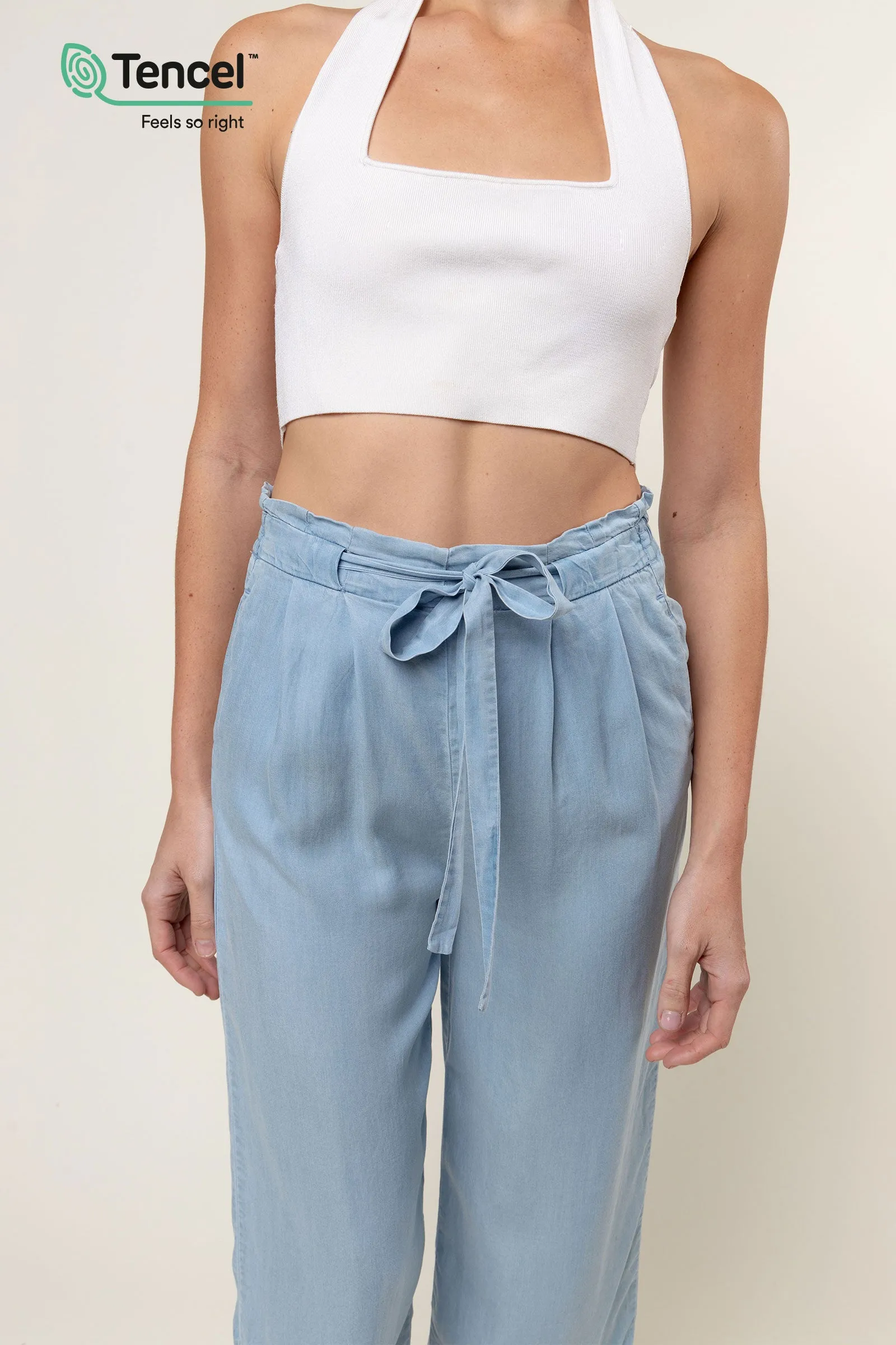 Tencel™ Waist Tie Culottes