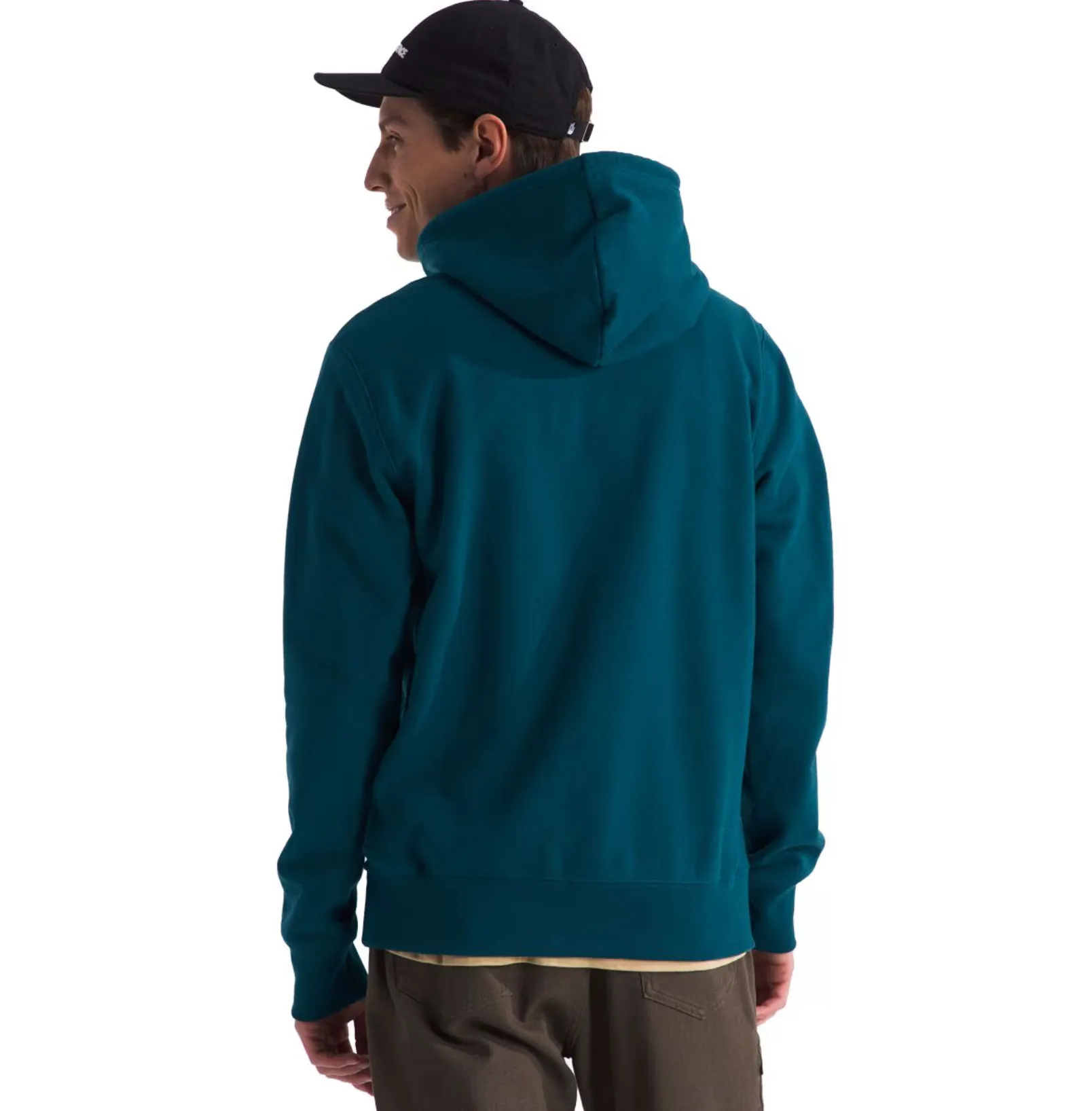 The North Face Men’s Heritage Patch Pullover Hoodie in Midnight