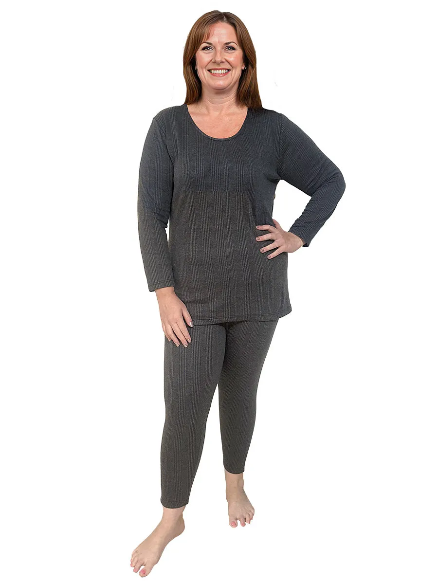 Thermal Leggings - Grey Black
