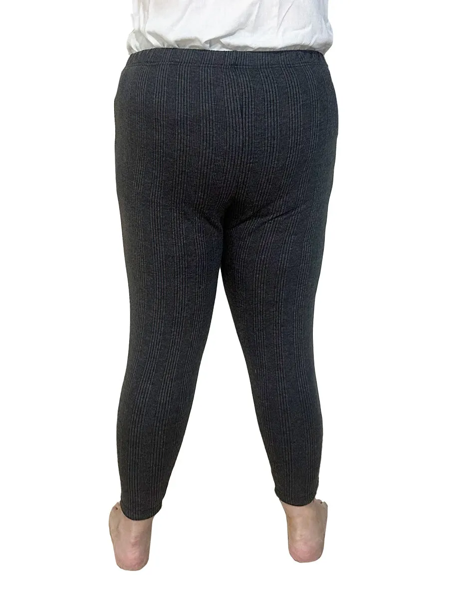 Thermal Leggings - Grey Black