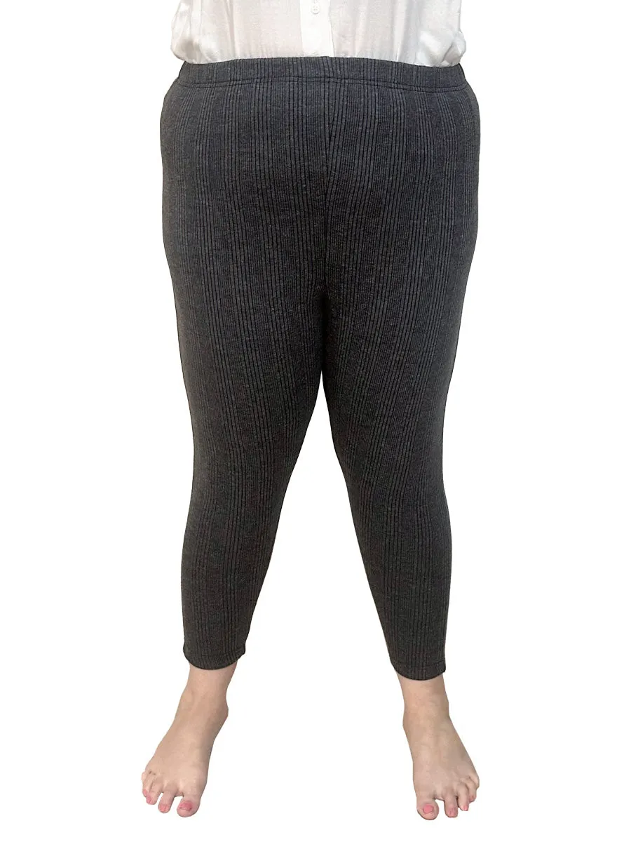 Thermal Leggings - Grey Black