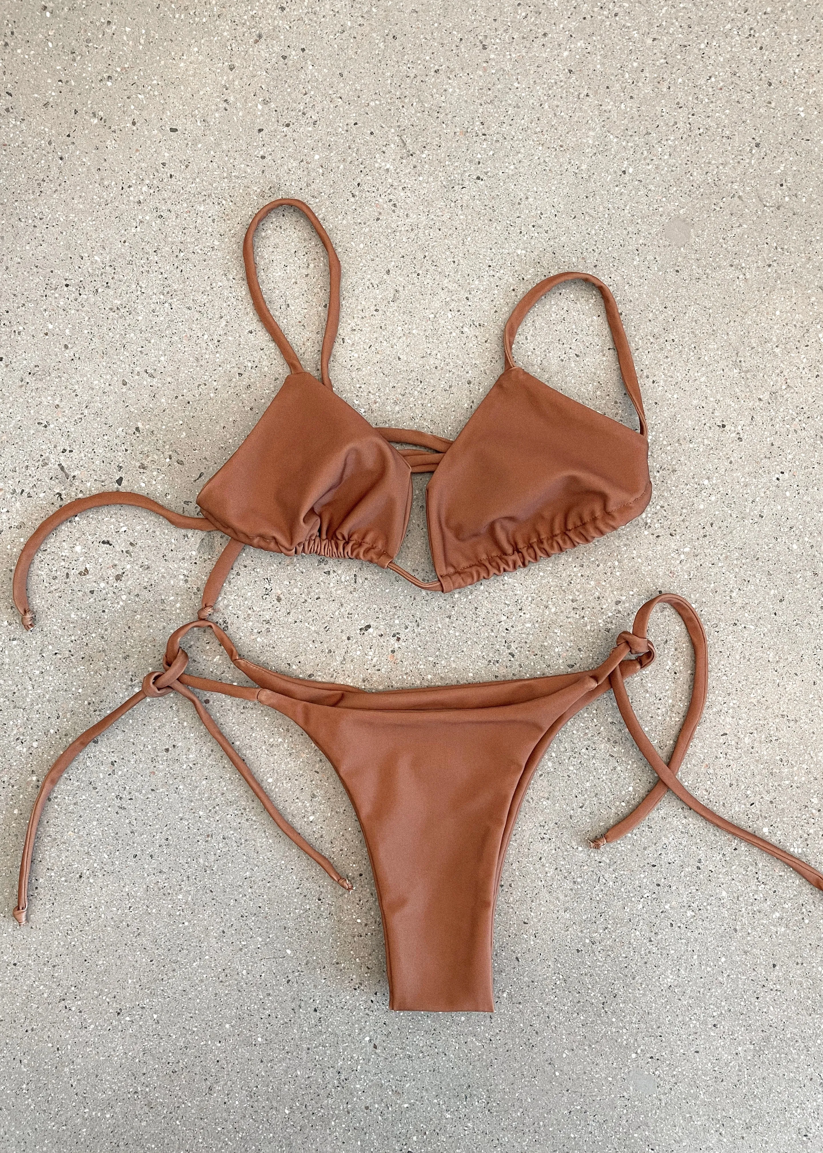 Triangle Bikini Top - Rust